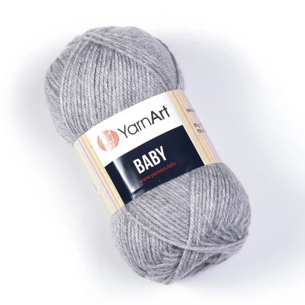 Пряжа Baby YarnArt (Бебі ЯрнАрт) — Сірий №195