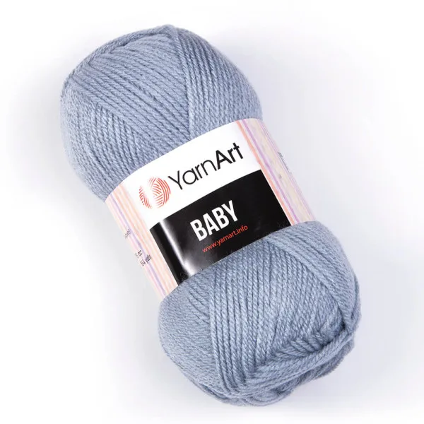 Пряжа Baby YarnArt (Бебі ЯрнАрт) — Сіро-блакитний №3072