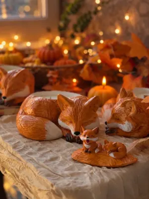 🦊🍂Свічка-лисичка