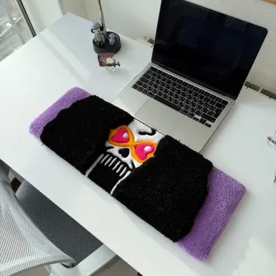 Килим під клавіатуру "Skull" from One Piece 3D - тафтинговий килим ручної роботи