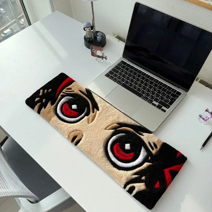 Килим під клавіатуру Tanjiro from Demon Slayer - тафтинговий килим ручної роботи