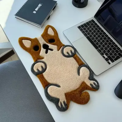 Килим під клавіатуру "Коргі" - тафтинговий килим ручної роботи