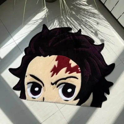 Килим Tanjiro from Demon Slayer - тафтинговий килим ручної роботи