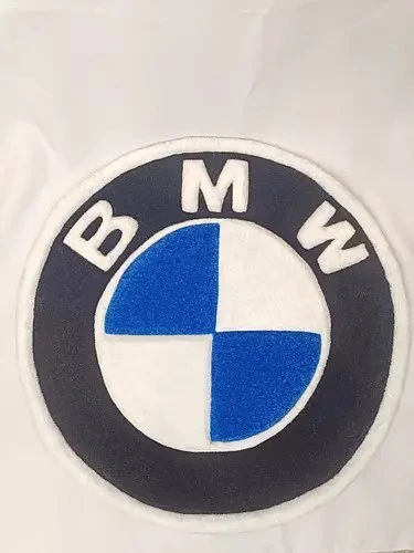 Декоративний тафтинговий килим ручної роботи | Значок BMW БМВ 53 см