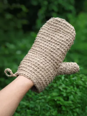 Джутова мочалка-рукавичка ручної роботи «Jute Mitt SPA»