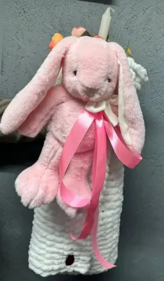 В'язаний плед для немовля з Alize Puffy 🧶